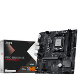 MSI PRO B840M-B carte mère socket AM5 AMD, Emplacement AM5, AMD Ryzen 7000 Series, AMD Ryzen 8000 Series, AMD Ryzen 9000 Series, Emplacement AM5, DDR5-SDRAM, 128 Go