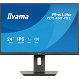 iiyama ProLite XB2495WSU-B1 24.1" Moniteur Noir, 2x DisplayPort, 1x HDMI, 1x USB-C, 3x USB-A, 100 Hz, HDMI, DisplayPort, USB, Audio