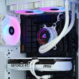 ALTERNATE Gamer Starter White R5-5070, PC gaming Ryzen 5 9600X | RTX 5070 | 32 Go | 1 To SSD