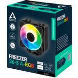ARCTIC Freezer 36-S A-RGB Black Refroidisseur CPU Noir, Refroidisseur d'air, 12 cm, 600 tr/min, 3000 tr/min, Noir
