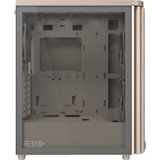 ASUS  boîtier midi tower Beige/bois | 2x USB-A | 1x USB-C | Window