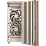 ASUS  boîtier midi tower Beige/bois | 2x USB-A | 1x USB-C | Window