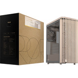 ASUS  boîtier midi tower Beige/bois | 2x USB-A | 1x USB-C | Window