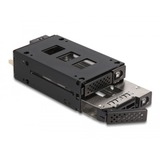 DeLOCK Rack mince et amovible de baie pour 2x SSD 2.5" U.2 NVMe avec châssis 5.25", Cadrage Noir
