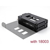 DeLOCK Rack mince et amovible de baie pour 2x SSD 2.5" U.2 NVMe avec châssis 5.25", Cadrage Noir