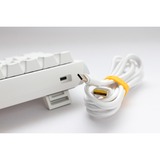 Ducky One 3 Mini White RGB clavier gaming mécanique Blanc, Layout BE (AZERTY), Cherry MX Red Silent, 60%, LED RGB, 60%, ABS