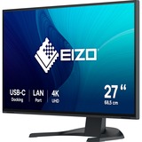 EIZO EV2740X-BK 27" 4K UHD Moniteur  Noir, 2x HDMI, DisplayPort, 3x USB-A, USB-B, 2x USB-C, RJ-45