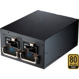 FSP Twins PRO unité d'alimentation d'énergie 20+4 pin ATX PS/2 Noir alimentation  500 watt 4x PCIe, 500 W, 100 - 240 V, 50 - 60 Hz, 8-4 A, Actif, 130 W