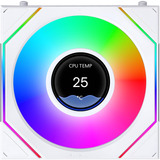 Lian Li UNI FAN SL-INF LCD FLEX 120 ventilateurs de boîtier RGB  Blanc, 3 pièces, 120 x 124 x 28 mm, PWM, contrôleur inclus