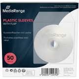 MediaRange Pochettes plastiques pour CD/DVD, Étui de protection 50 pièces, En vrac