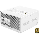 NZXT C1200 Gold ATX 3.1 alimentation  modulaire 1200 watt Blanc, 1x 12V-2x6, 3x PCIe