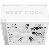 NZXT C1200 Gold ATX 3.1 alimentation modulaire 1200 watt Blanc, 1x 12V-2x6, 3x PCIe
