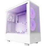 NZXT H5 Flow RGB boîtier midi tower Blanc (mat) | 1x USB-A | 1x USB-C | RGB | Window