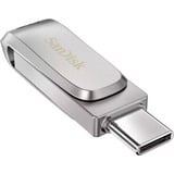 Ultra Dual Drive Luxe lecteur USB flash 128 Go USB Type-A / USB Type-C 3.2 Gen 1 (3.1 Gen 1) Acier inoxydable, Clé USB