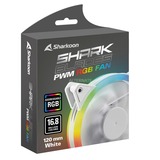 Sharkoon SHARK Blades PWM RGB ventilateur de boîtier Blanc, 120 x 120 x 25 mm
