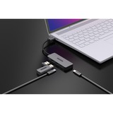 Sitecom USB-A vers 2x USB-A + 2x USB-C Hub, Hub USB Gris