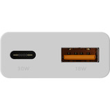 Xtorm 33W Go2 SlimLine chargeur Blanc, 1x USB-C, 1x USB-A