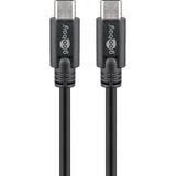 goobay USB-C Sync & Charge Super Speed, Câble Noir, 3 mètres