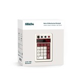 8BitDo Retro 18 Mechanical Numpad - Fami Edition, Pavé numérique Blanc/Rouge, Kaih Box White switch V2, Dye-sub PST keycaps, USB / 2,4 GHz / Bluetooth