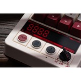 8BitDo Retro 18 Mechanical Numpad - Fami Edition, Pavé numérique Blanc/Rouge, Kaih Box White switch V2, Dye-sub PST keycaps, USB / 2,4 GHz / Bluetooth