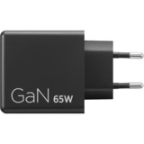 Lenovo Dual USB-C (65W) GaN, Chargeur Noir, 2x USB-C, Power Delivery, 65W