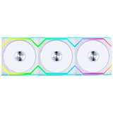 Lian Li UNI FAN SL120 Wireless, Ventilateur de boîtier Blanc, 3 pièces, connecteur de ventilateur PWM à 4 broches