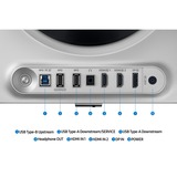 SAMSUNG Odyssey OLED G6 G61SD 27" Moniteur gaming  Argent, 2x HDMI, 1x DisplayPort, USB-A, USB-B, 240 Hz