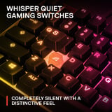 SteelSeries Apex 3 TKL RGB clavier gaming mécanique Blanc, Layout FR (AZERTY), SteelSeries Whisper-Quiet, 80% (TKL), LED RGB, TKL