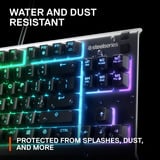 SteelSeries Apex 3 TKL RGB clavier gaming mécanique Blanc, Layout FR (AZERTY), SteelSeries Whisper-Quiet, 80% (TKL), LED RGB, TKL