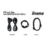 iiyama ProLite XUB2293HSU-B7 21.5" Moniteur Noir, 1x DisplayPort, 1x HDMI, 2x USB-A