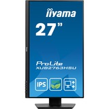 iiyama ProLite XUB2763HSU-B1 27" Moniteur  Noir, 100Hz, HDMI, DisplayPort, USB, Audio, AMD FreeSync