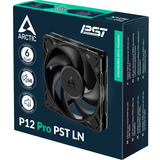 ARCTIC P12 Pro PST LN ventilateur de boîtier Noir, 120 x 120 x 25 mm, PWM