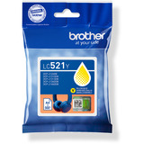 Brother LC521Y Cartouche d'encre originale - Jaune Jaune, 1 pièce(s), 500 pages, Paquet unique