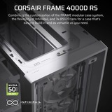 Corsair FRAME 4000D RS boîtier midi tower Blanc | 2x USB-A | 1x USB-C | Verre Trempé