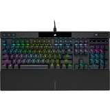 Corsair K70 RGB PRO, clavier gaming Noir, Layout États-Unis, Cherry MX RGB Brown, LED RGB, PBT double-shot