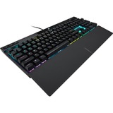 Corsair K70 RGB PRO, clavier gaming Noir, Layout États-Unis, Cherry MX RGB Brown, LED RGB, PBT double-shot