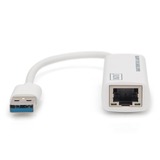 Digitus Adaptateur Gigabit-Ethernet USB-3.0, Carte réseau Blanc