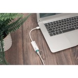 Digitus Adaptateur Gigabit-Ethernet USB-3.0, Carte réseau Blanc