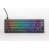 Ducky Mecha Pro SF, clavier Noir, Layout BE, Cherry MX Red, RGB LED, 65%, ABS