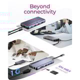 ICY BOX IB-DK4062-CPD 12-en-1, Station d'accueil Aluminium