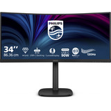 Philips 34B2U3600C  34" Moniteur UltraWide incurvé Noir, 1x DisplayPort, 1x HDMI, 1x USB-C, 4x USB-A, 1x RJ-45, 120 Hz