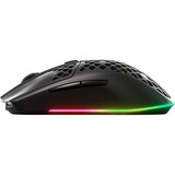 SteelSeries Aerox 3 Wireless Onyx 2022, Souris gaming Noir, 18.000 dpi, LED RGB