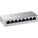 Zyxel 8-Port Unmanaged, Switch Argent, Non-géré, L2, Gigabit Ethernet (10/100/1000)