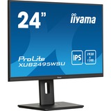 iiyama ProLite XUB2495WSU-B7 24.1" Moniteur Noir, 1x DisplayPort, 1x HDMI, 1x USB-C, 3x USB-A
