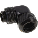 Alphacool Fitting HardTube 13 mm 90°, Connecteur Noir, 4 pièces
