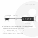 Club 3D CSV-1549, Adaptateur Noir