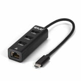 Club 3D USB-C 5 Gbps vers 3 ports USB Type-A + Gigabit Ethernet, Station d'accueil Noir