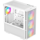 DeepCool CH560 boîtier midi tower Blanc | 1x USB-A | 1x USB-C | RGB | Verre Trempé