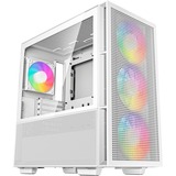 DeepCool CH560 boîtier midi tower Blanc | 1x USB-A | 1x USB-C | RGB | Verre Trempé