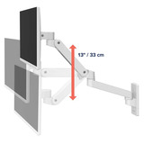 Ergotron Ergotron LX Pro - Mounting kit wh, Support de moniteur Blanc